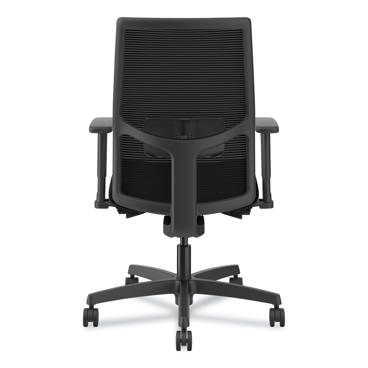 Mid Back - Black - Armrest - 1 Each