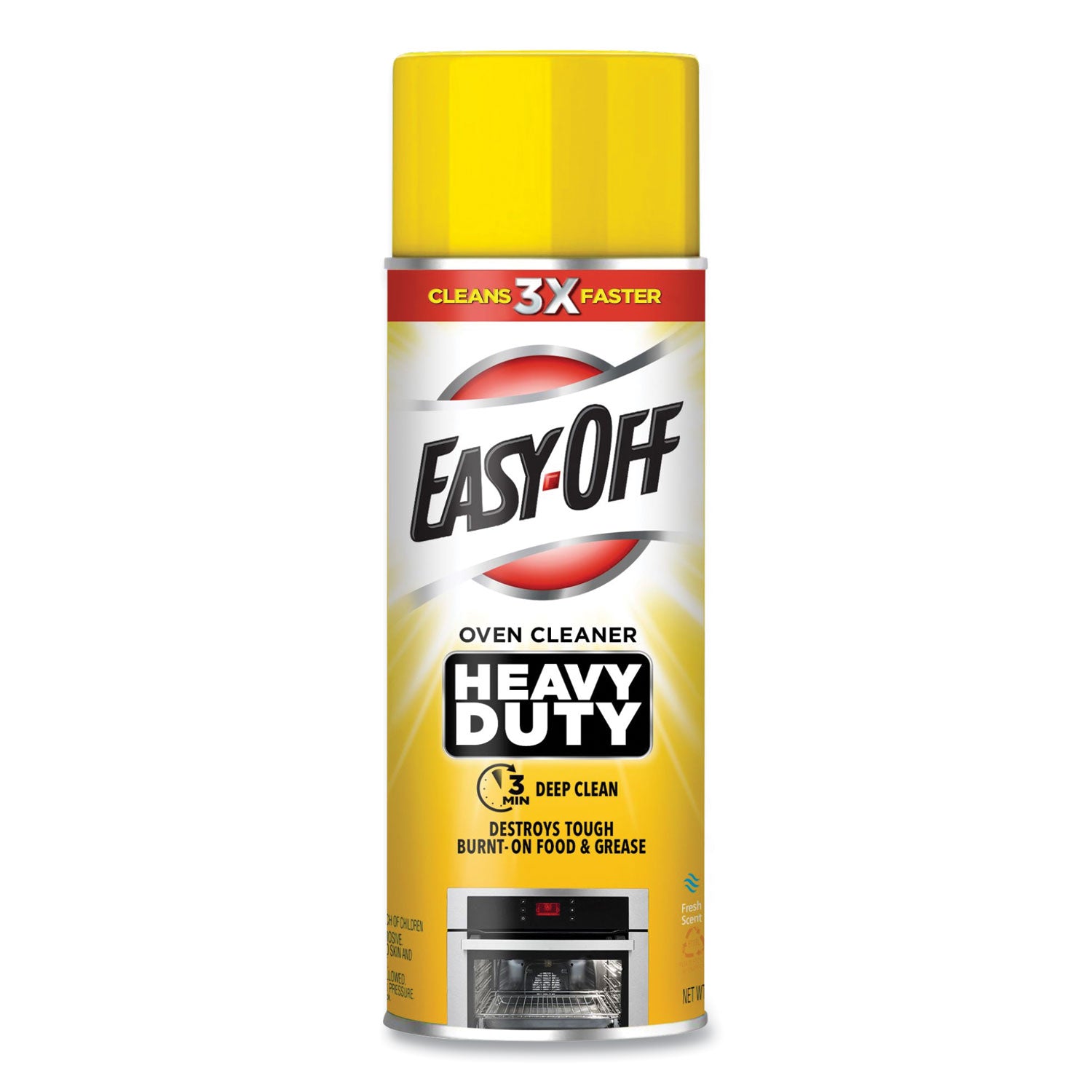 Easy-Off Heavy Duty Oven Cleaner - 14.5 fl oz (0.5 quart) - Fresh Scent - Heavy Duty - White - 6 / Carton