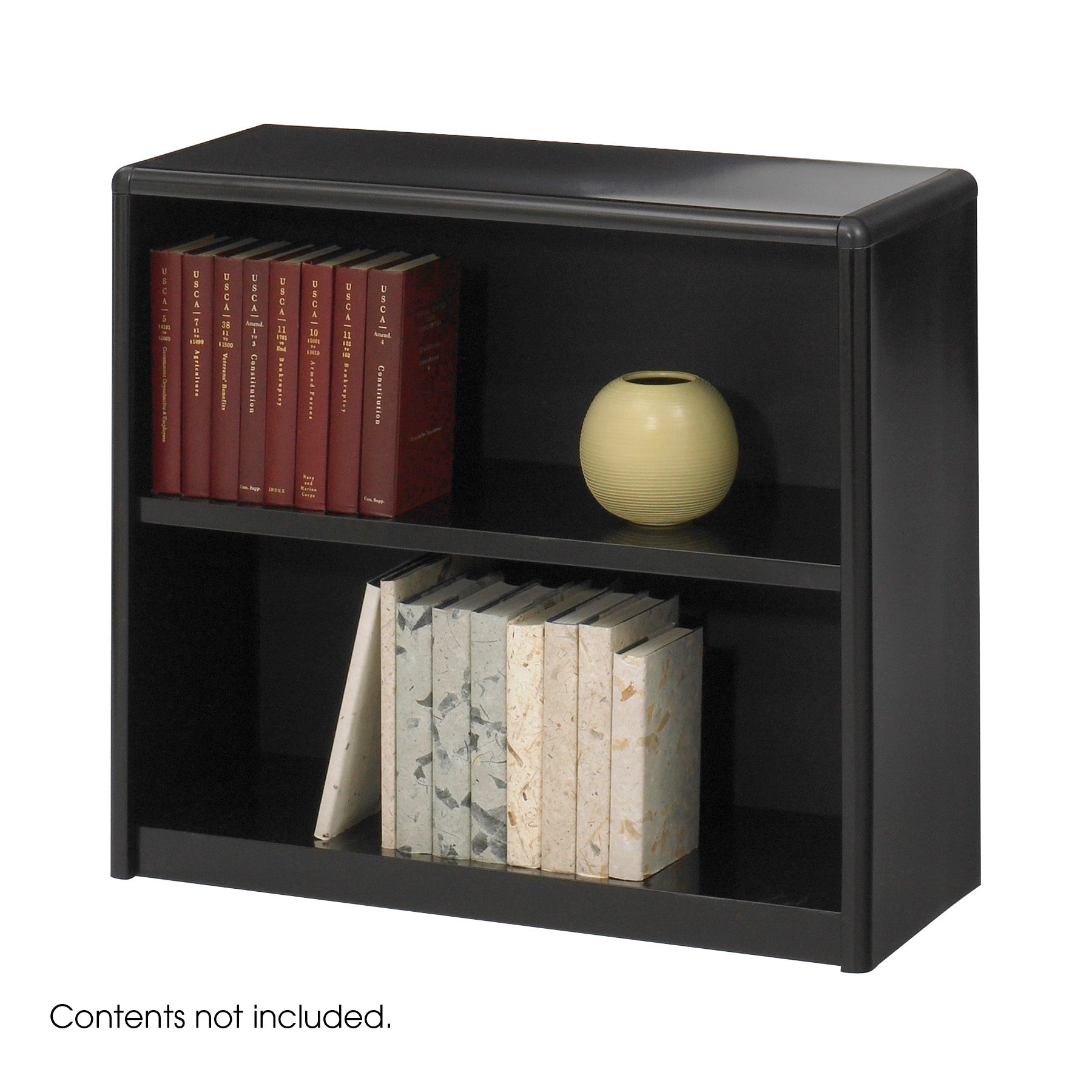 Bookcse Valuemate 2 Shelf Blk