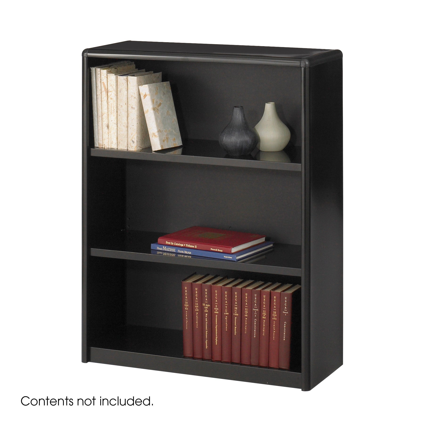 Bookcse Valuemate 3 Shelf Blk