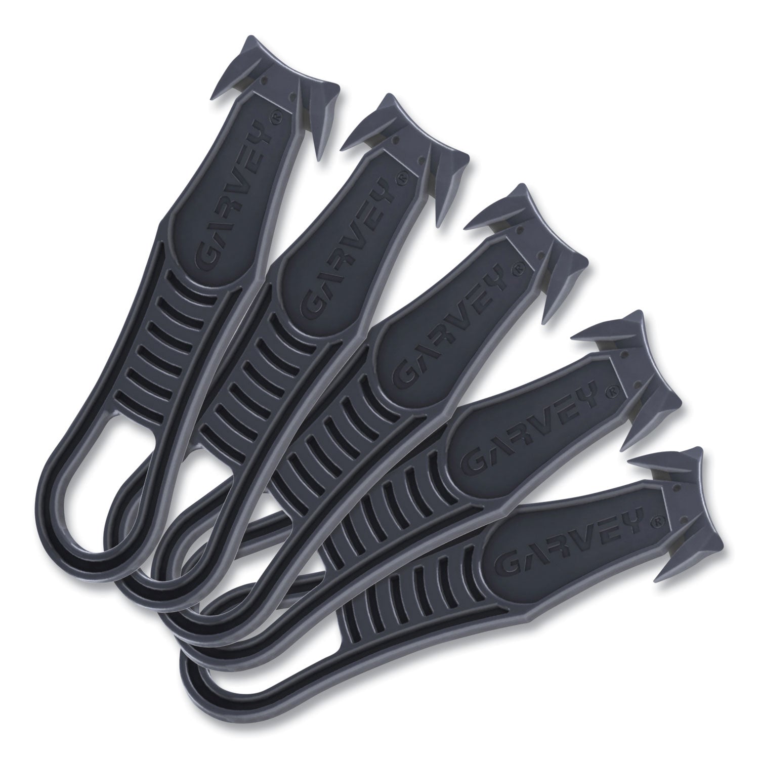 Plastic, Steel - Black - 5 / Pack