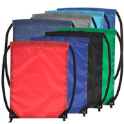 18 Inch Basic Drawstring Bag - 8 Color Assortment - 100 in the Pack