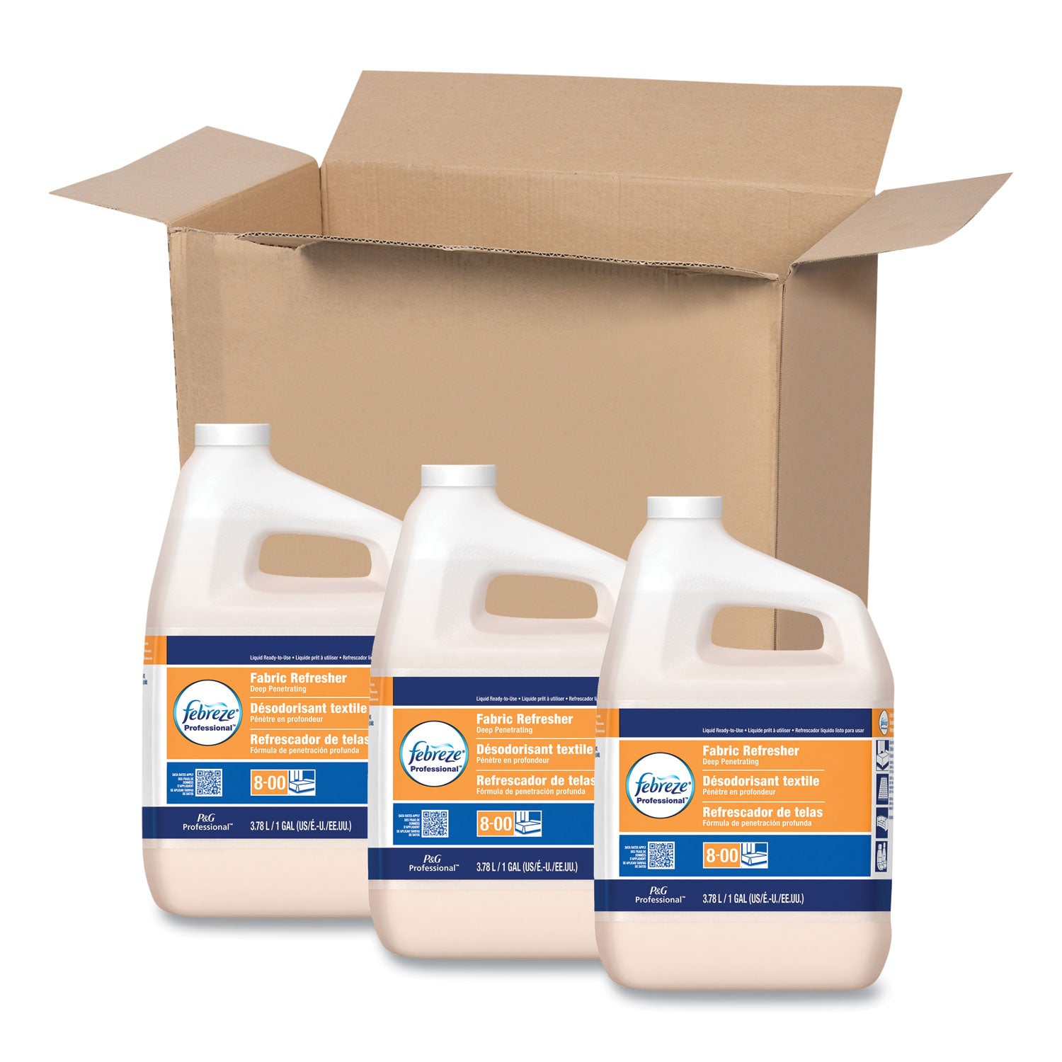 Febreze Fabric Refresher Refill - 128 fl oz (4 quart) - Fresh Scent - White Bottle - 3 / Carton