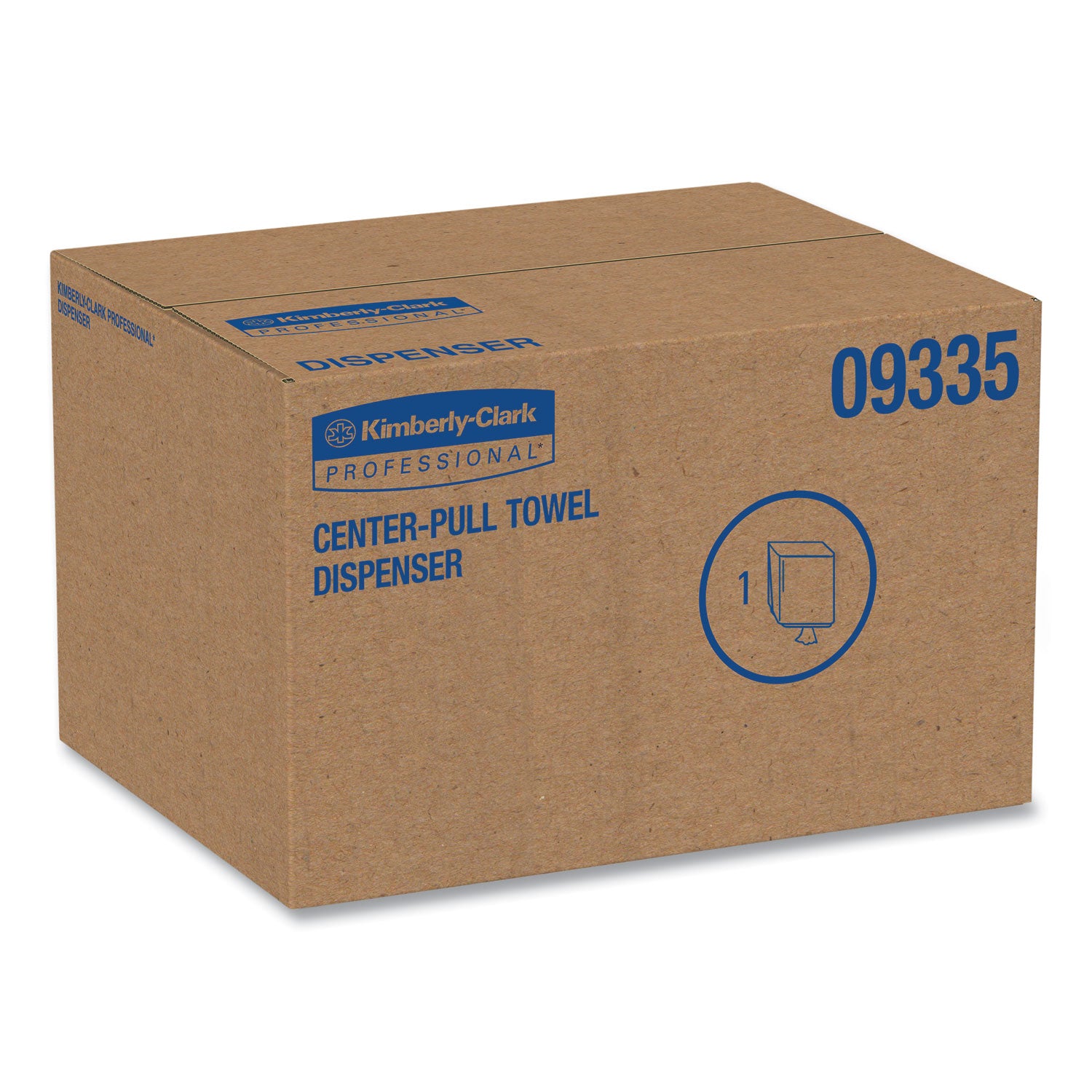 Center Pull Dispenser - 12.5" Height x 10" Width x 10.6" Depth - Translucent Smoke, Black - 1 Carton