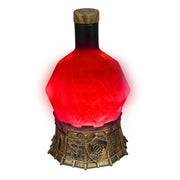 ENHANCE Gaming Sorcerer's Health Potion Light with Swirling Mystical Brew - Potion Bottle Mood Light Prop for Tabletop Game Immersion, Playroom, Desk Decor - Soft Glowing Whirling Goblet (Red Elixir)