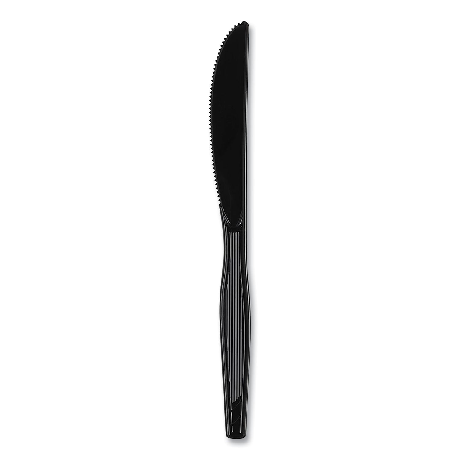 Dixie Heavyweight Disposable Knives by GP Pro - Black - 1 Carton