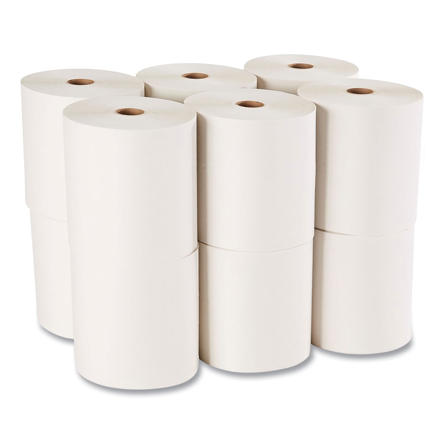 2 Ply - 7.87" Width x 350 ft Length - White - Paper - 12 / Carton
