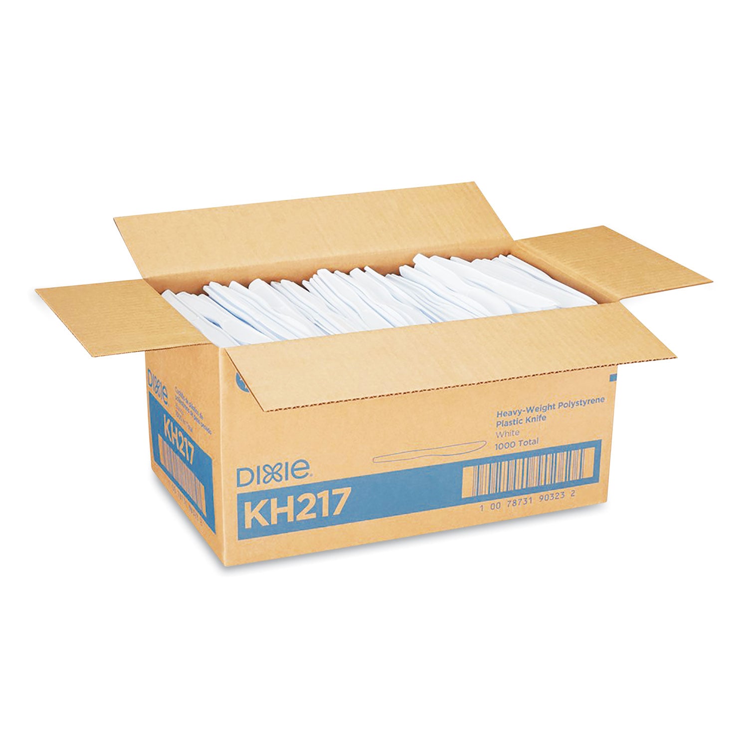 Dixie Heavyweight Disposable Knives by GP Pro - White - 1000 / Carton