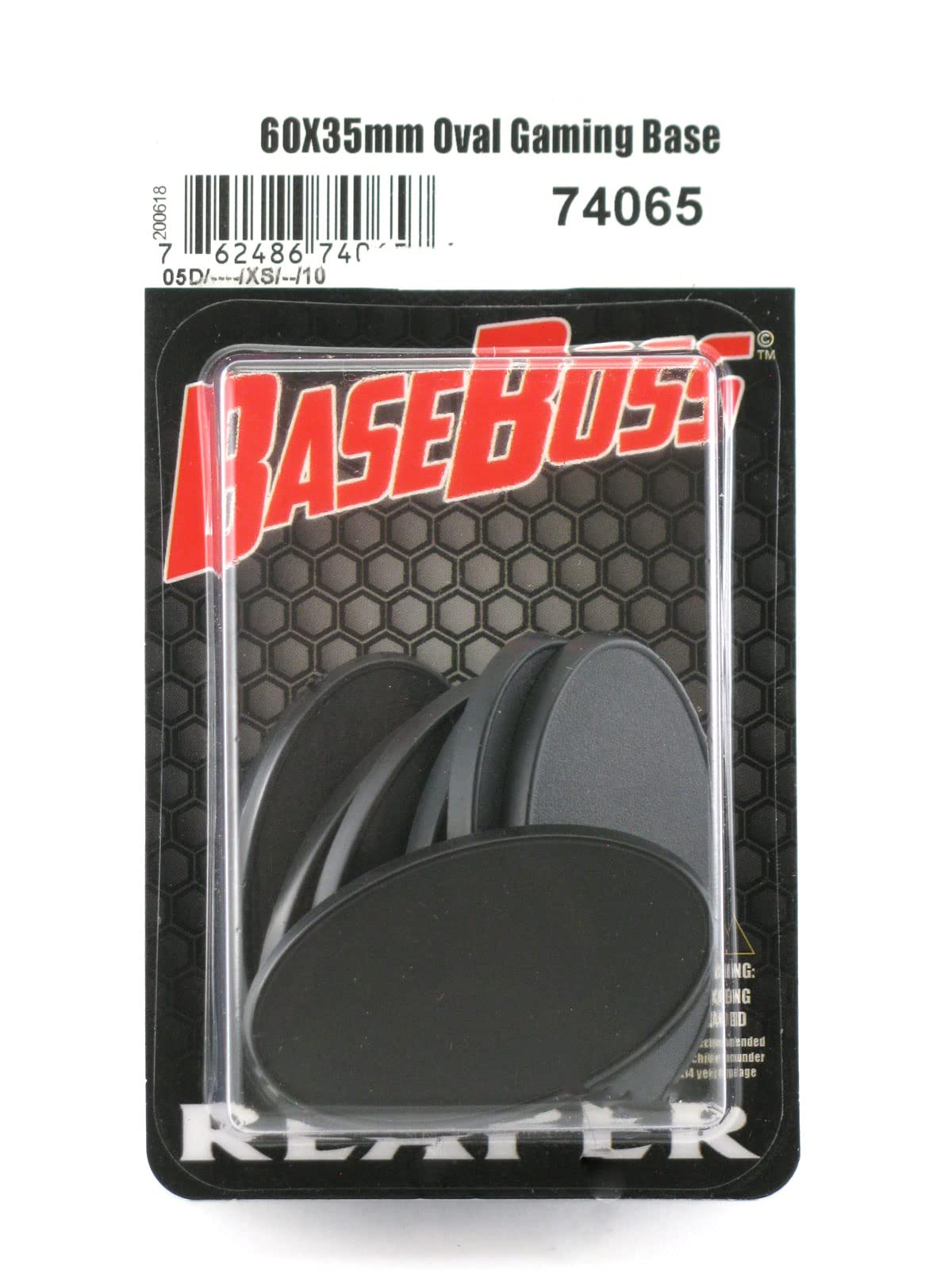 Reaper 60x35mm Oval Gaming Bases