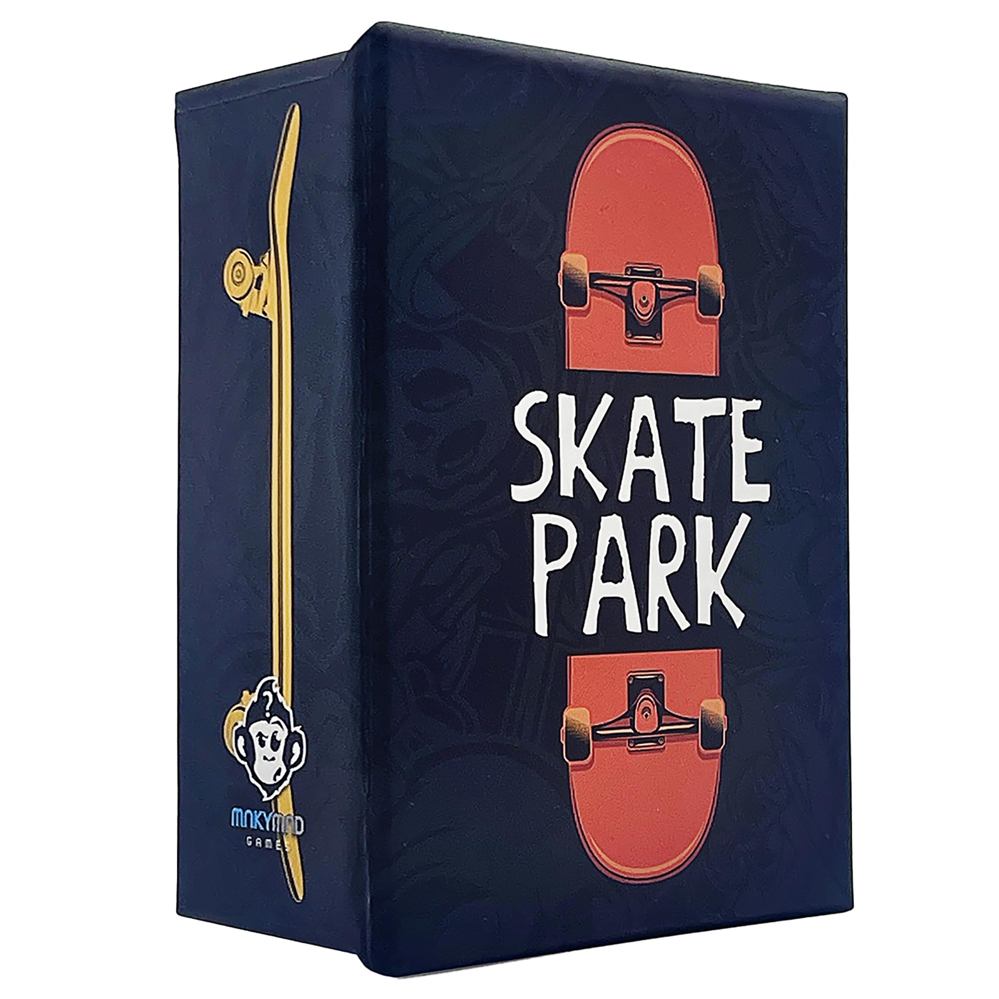 Mnkymnd Games: Skate Park - Trick Playing Card Game, Create Obstacles, Roll to Land Your Tricks, Party & Family Play, Ages 8+, 1-3 Players, 10-20 Min