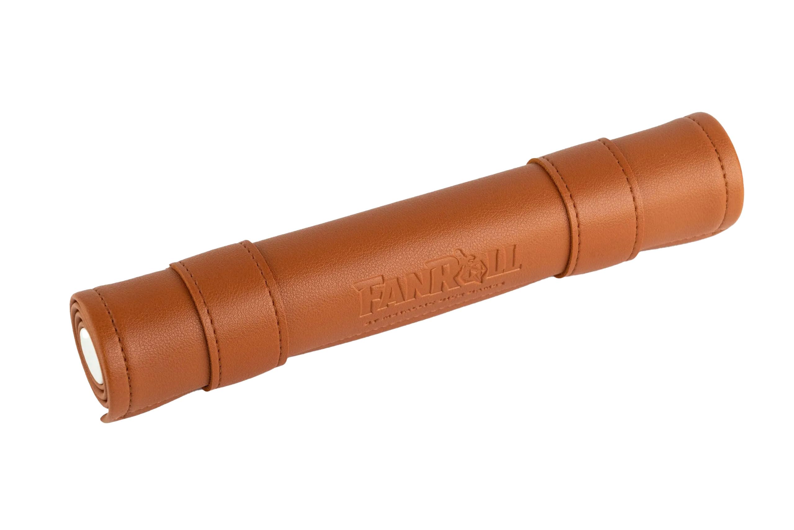 Dice Scroll Rolling Mat and Carrying Case, Brown