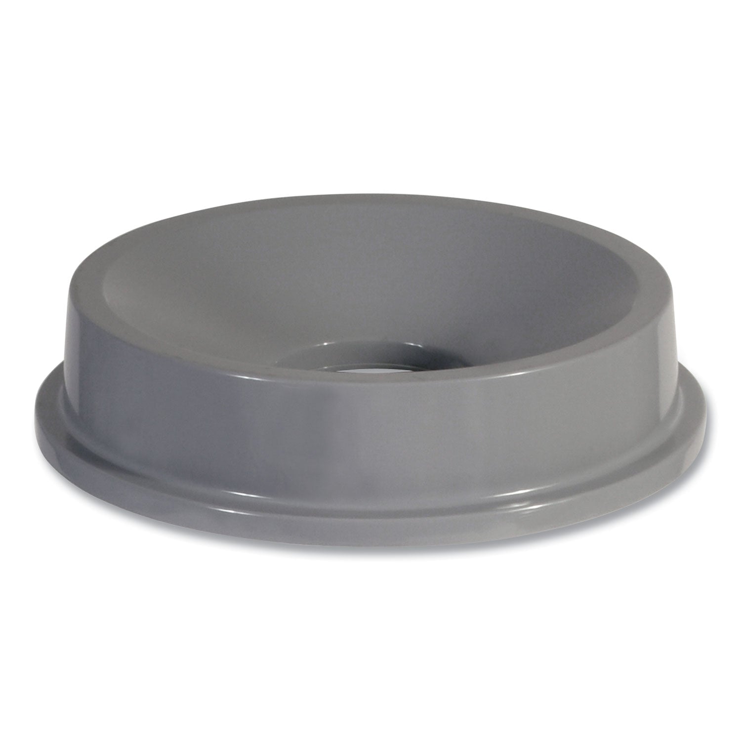 Round - 22.3" Diameter - Plastic - Gray - 1 Each