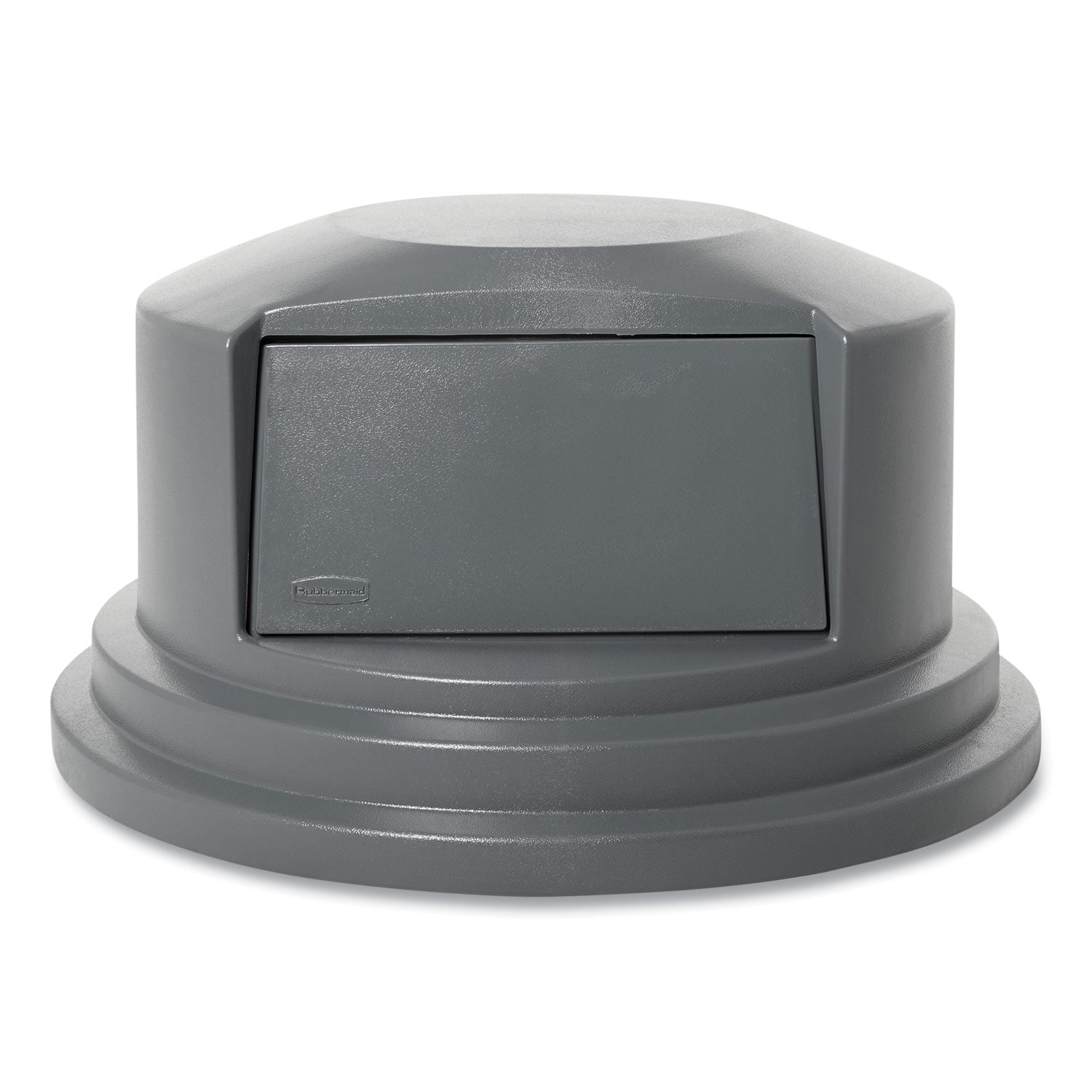 Round - 27.2" Diameter - Plastic - Gray - 1 Each