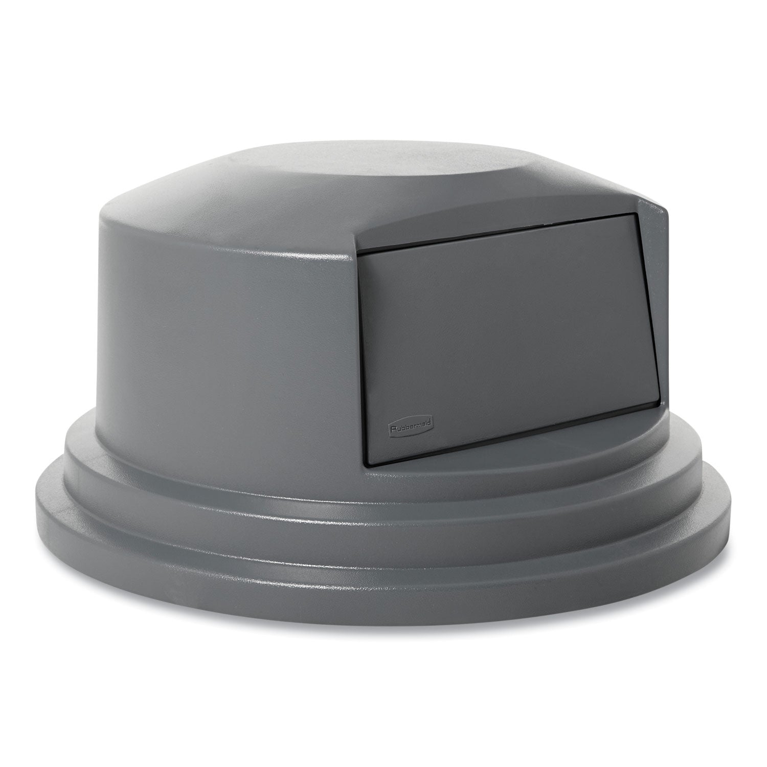 Round - 27.2" Diameter - Plastic - Gray - 1 Each