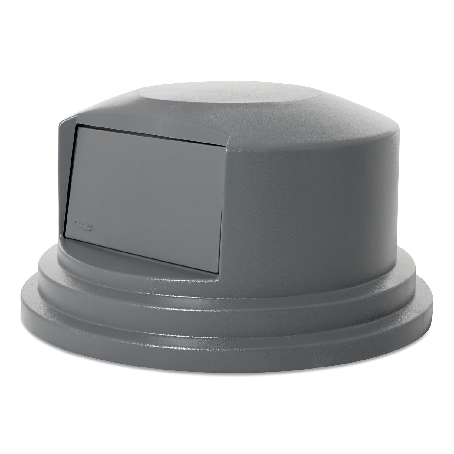 Round - 27.2" Diameter - Plastic - Gray - 1 Each
