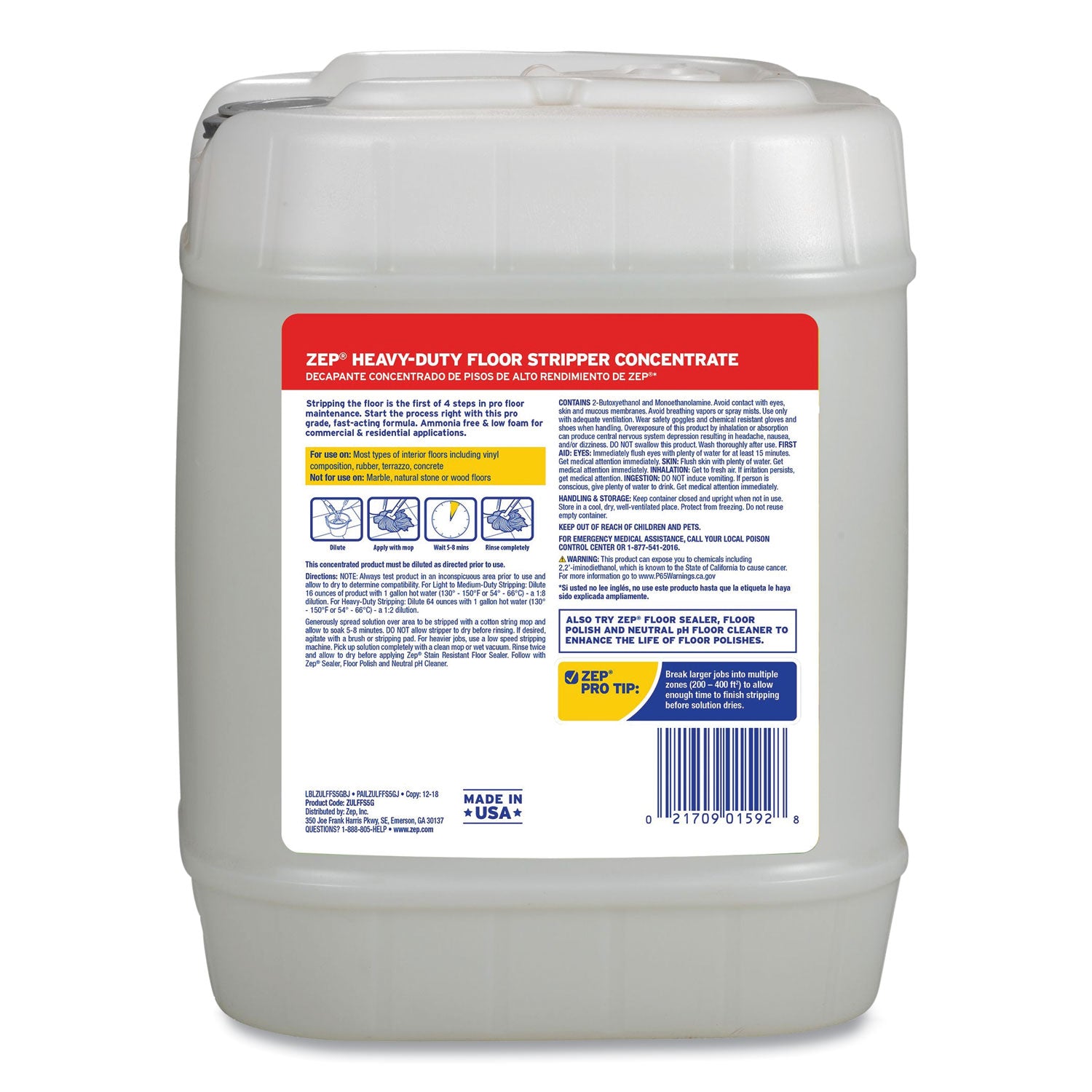 Floor Stripper, 5 Gal Jug