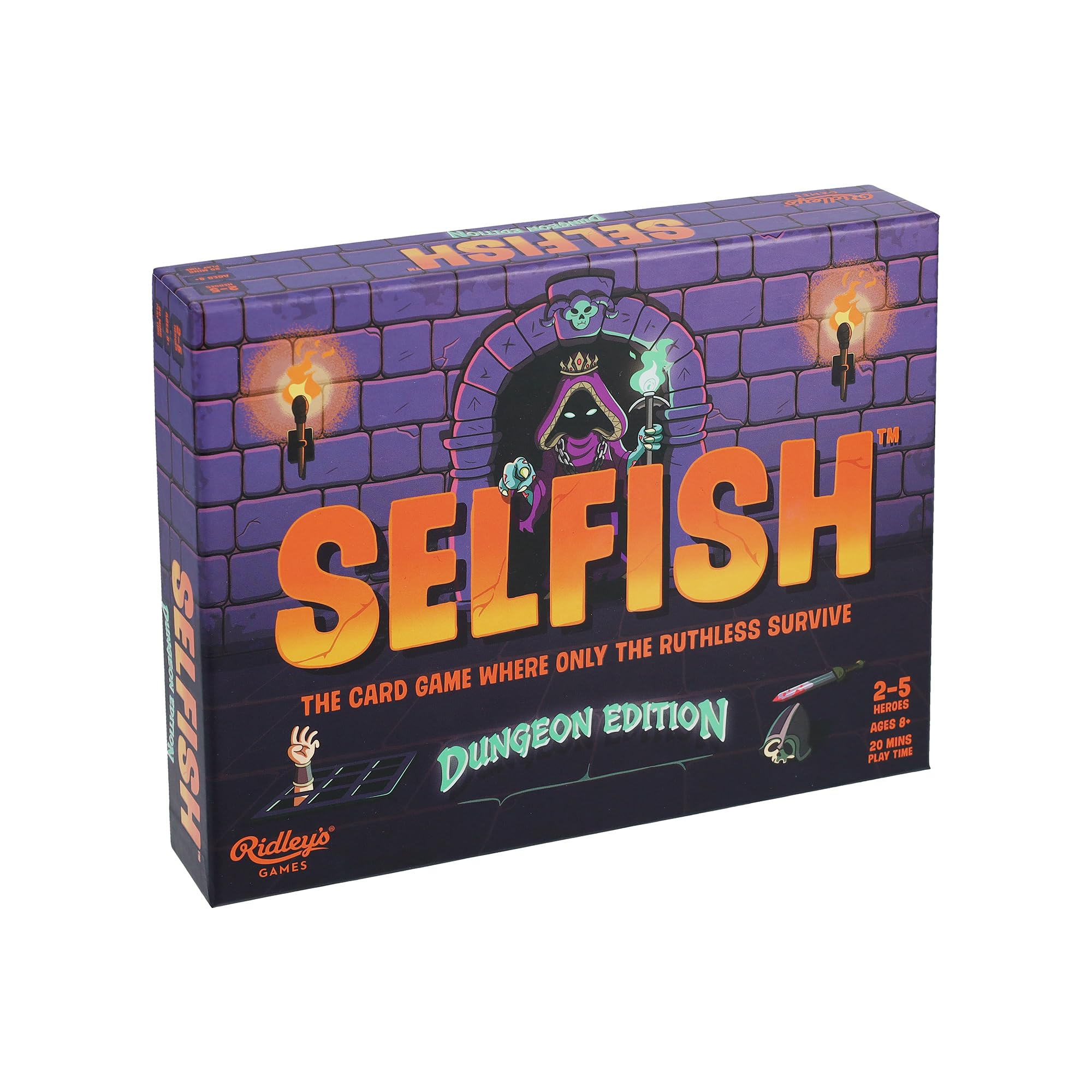 Ridley's Selfish: Dungeon Edition – Fantasy Dungeon Crawl Card Game for Adults, Teens & Kids 10+, Survival Strategy 2-5 Players, Fast-Paced Party Activity for Fans of The Traitors