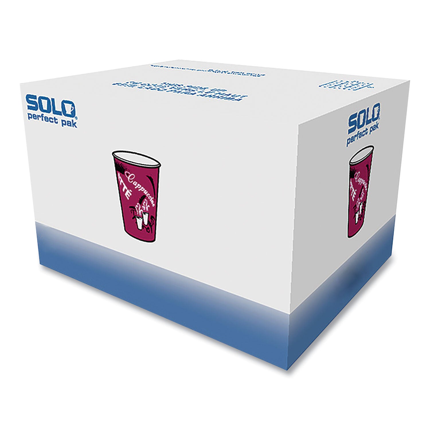10 fl oz - Round - Maroon - Poly Paper - Hot Drink, Coffee, Tea, Cocoa - 300 / Carton