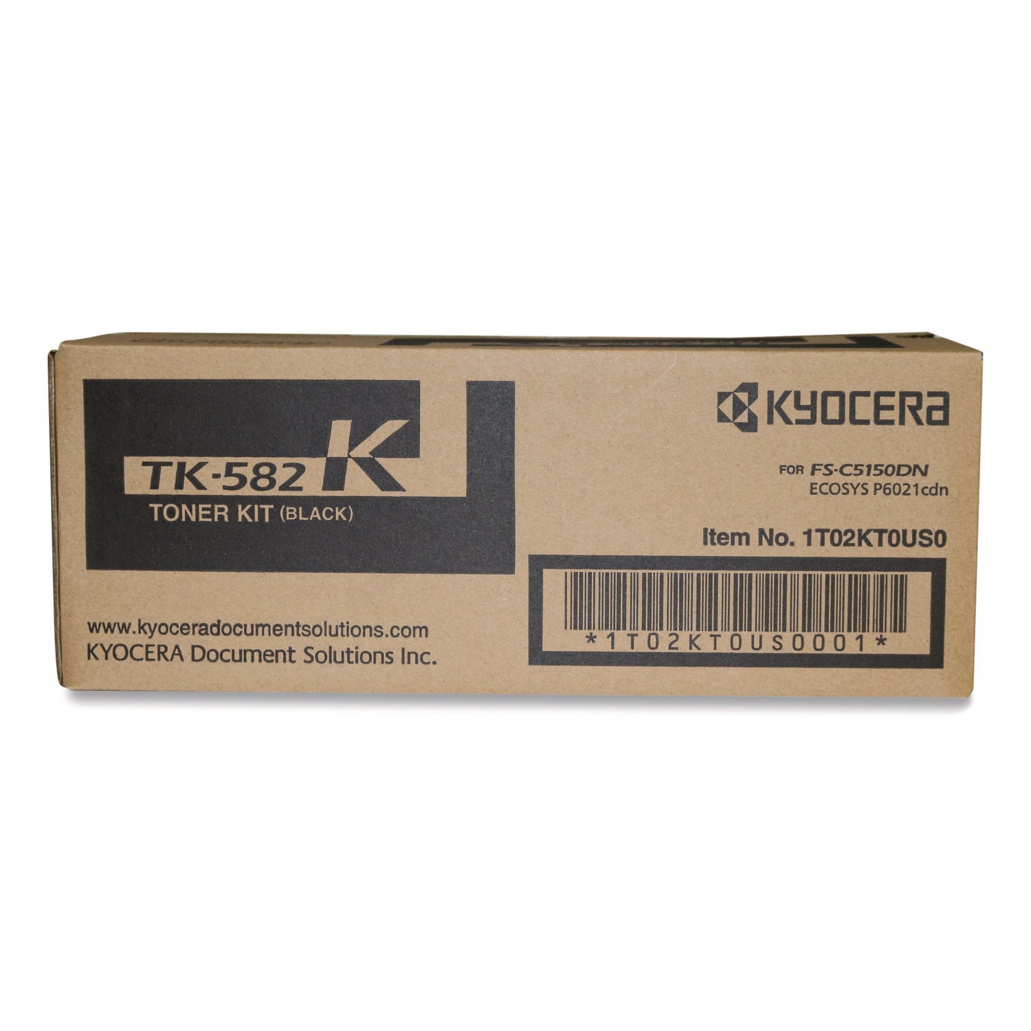 Kyocera TK-582K Original Laser Toner Cartridge - Black - 1 Each