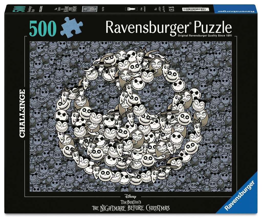 Ravensburger Nightmare Before Christmas - King of Fright - 500 Piece Jigsaw Puzzle | Premium Quality Made in Europe | FSC Certified Materials