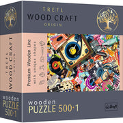 Trefl - Wood Craft, Irregular Shapes, 50 Figures, Modern Puzzle, for Adults and Children Over 12, 20180, Colorful, 501