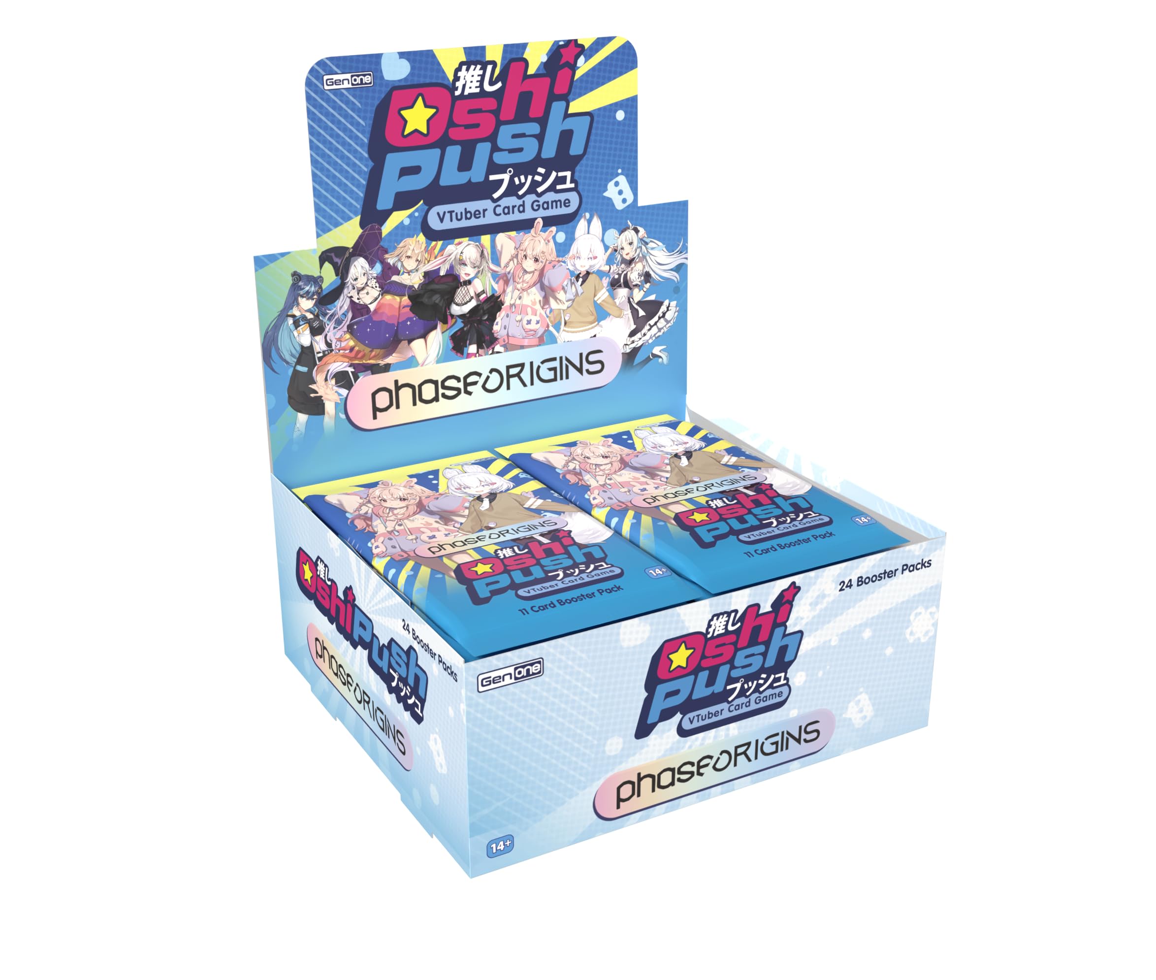 Oshi Push: Phase Origins | Phase Connect Vtubing Trading Card Game | Japanime Games | TCG | Designed by Justin Gary Known for Ascencion |