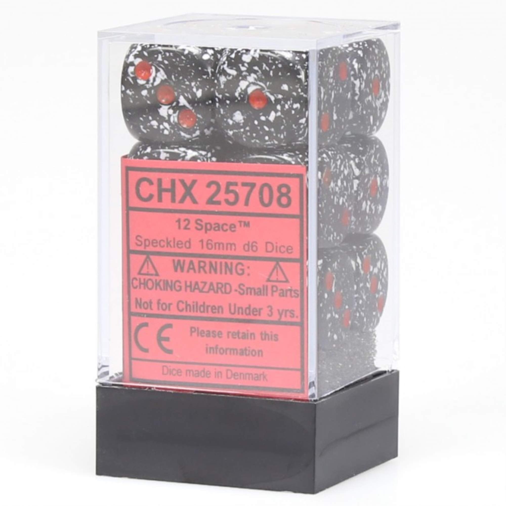 d6 Cube 16mm Speckled Space (12)