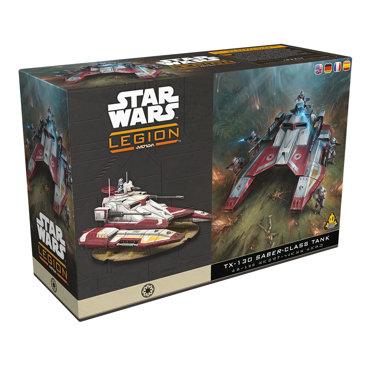 Asmodee Star Wars: Legion TX-130 Saber Tank Unit Expansion - Republic Heavy Agile Repulsor Tank, Tabletop Miniatures Game, Strategy Game for Kids and Adults, Ages 14+, 2 Players, 3 Hour Playtime