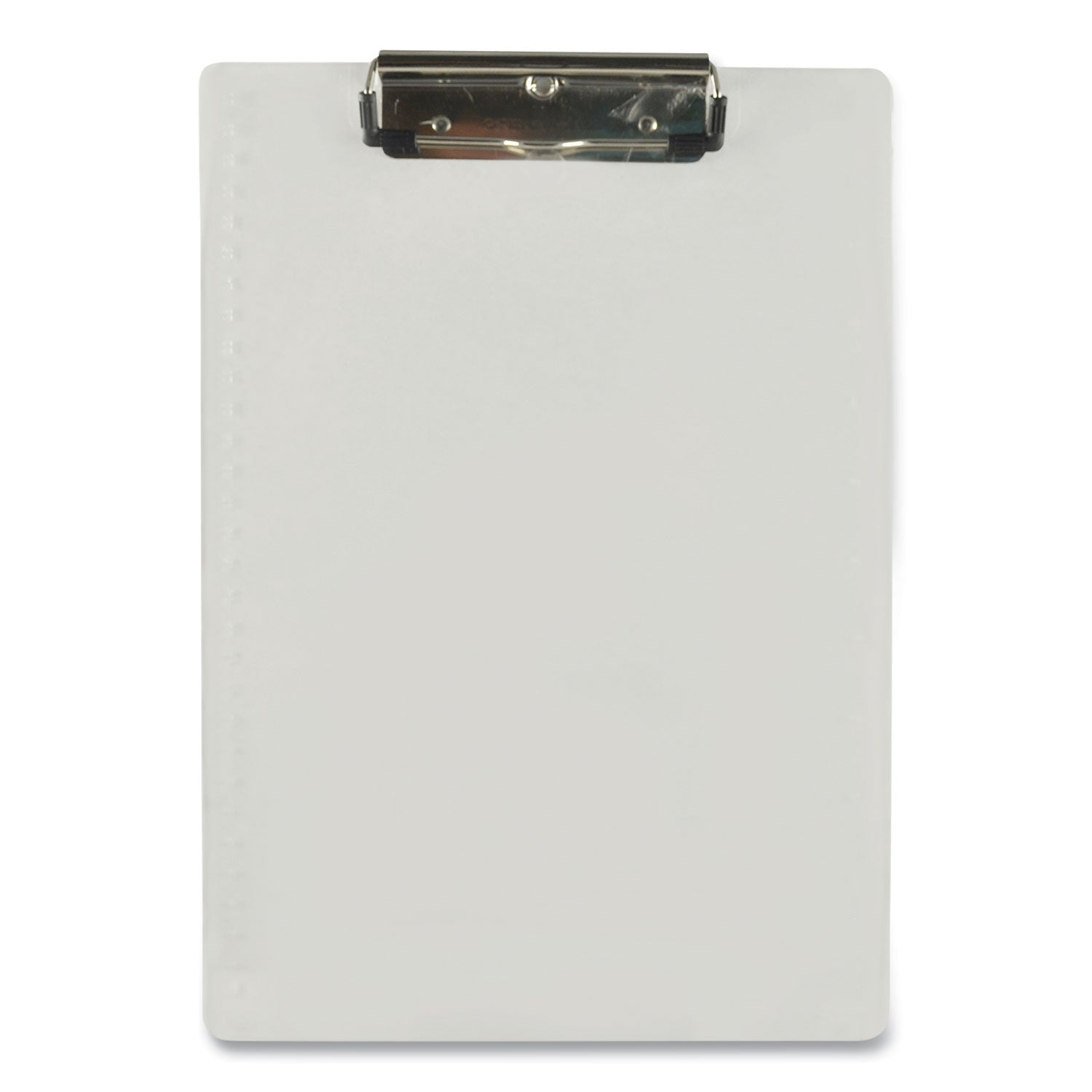 Saunders Acrylic Clipboard - 0.50" Clip Capacity - 8 1/2" x 12" Sheet Size - Acrylic - Clear - 1 Each
