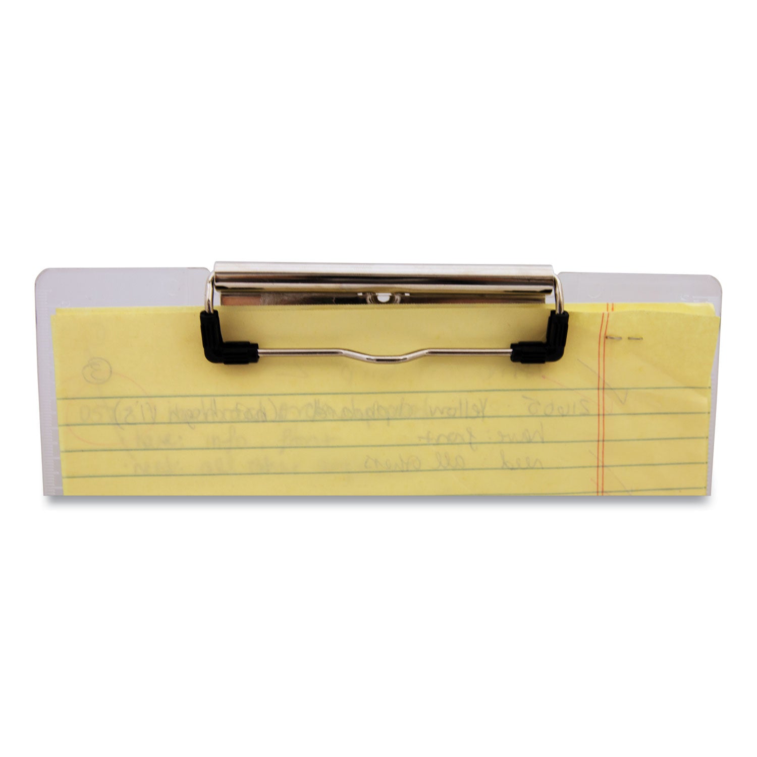 Saunders Acrylic Clipboard - 0.50" Clip Capacity - 8 1/2" x 12" Sheet Size - Acrylic - Clear - 1 Each