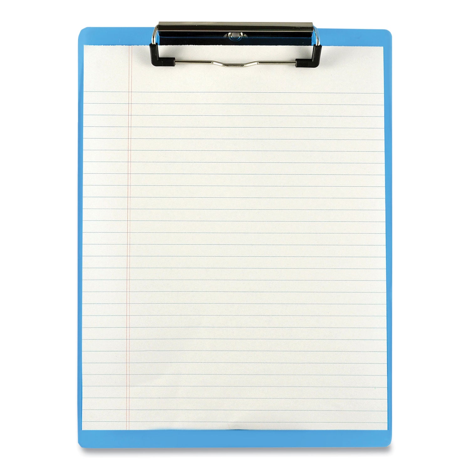 Saunders Acrylic Clipboard - 0.50" Clip Capacity - 9" x 12" Sheet Size - Acrylic - Blue - 1 Each