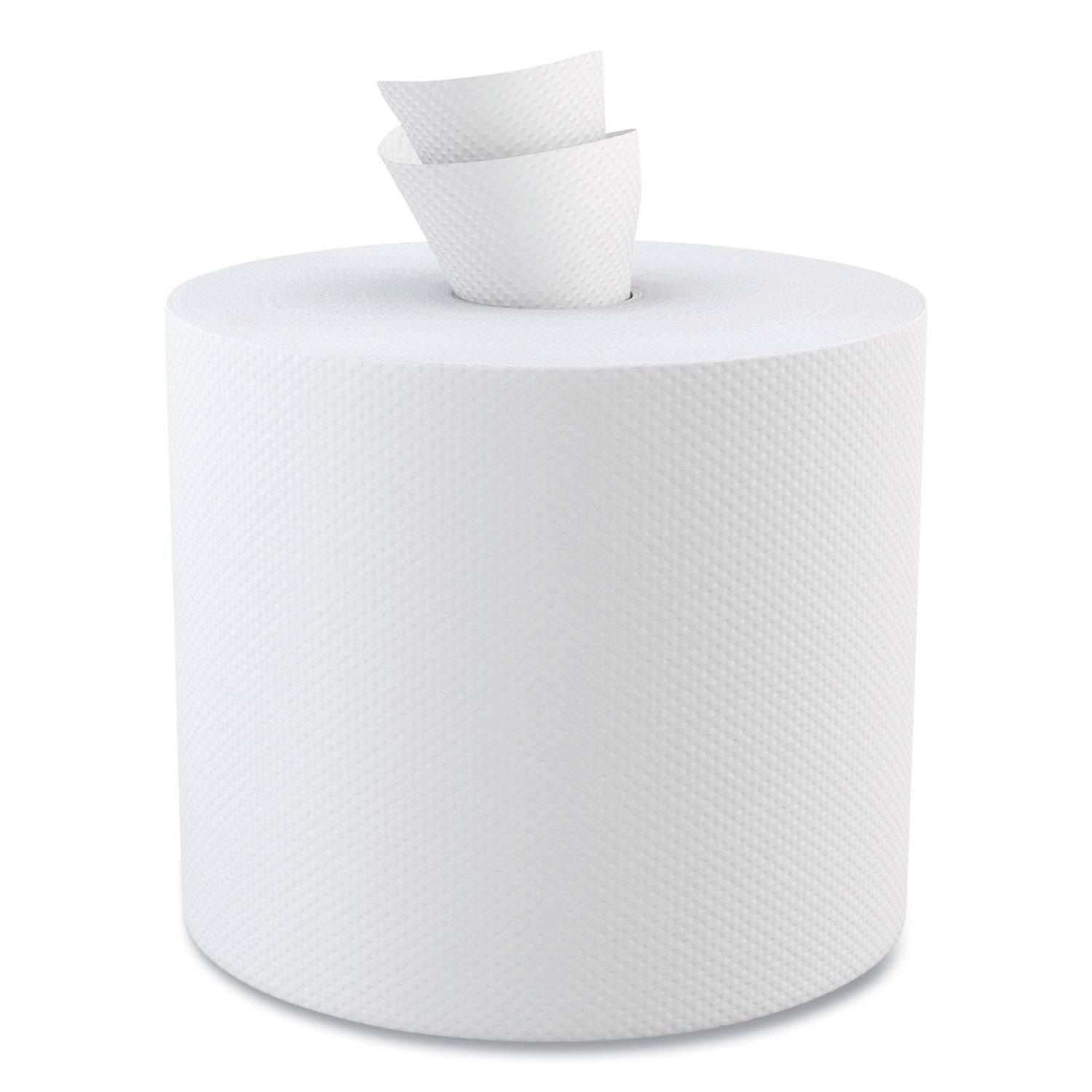 Center-Pull Hand Towels, 2-Ply, Perforated, 7.5 x 9, White, 600/Roll, 6 Rolls/Carton