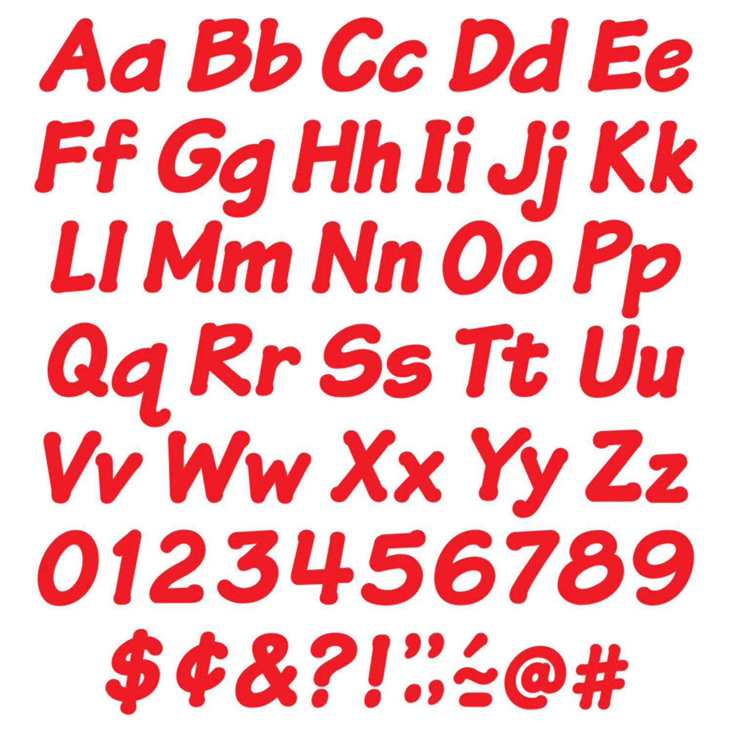 Red 4" Italic Combo Ready Letters®