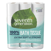 Seventh Generation 100% Recycled Bathroom Tissue, 2 Ply, 240 Sheets per Roll, White, 1 Pack