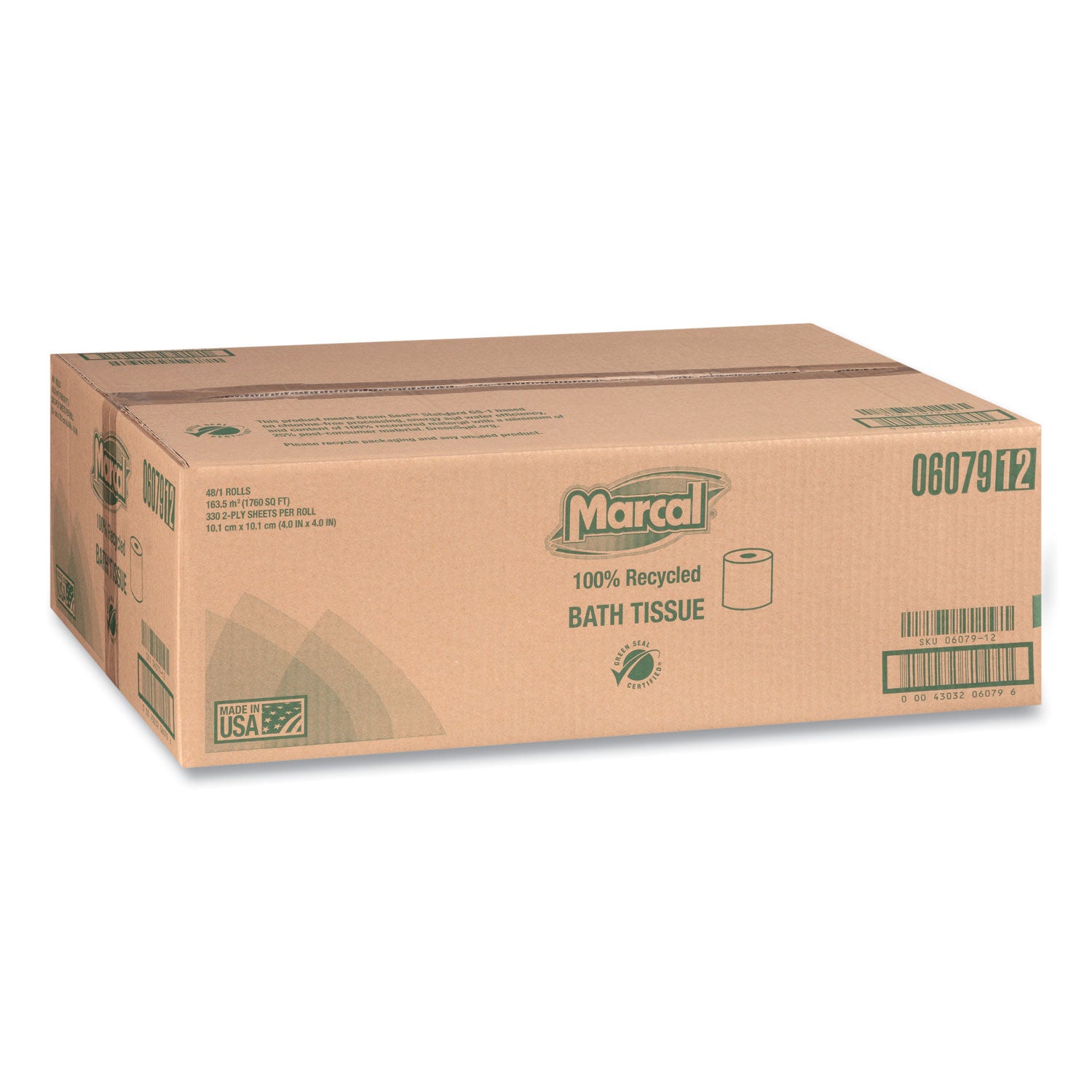 2 Ply - 336 Sheets/Roll - White - 48 / Carton