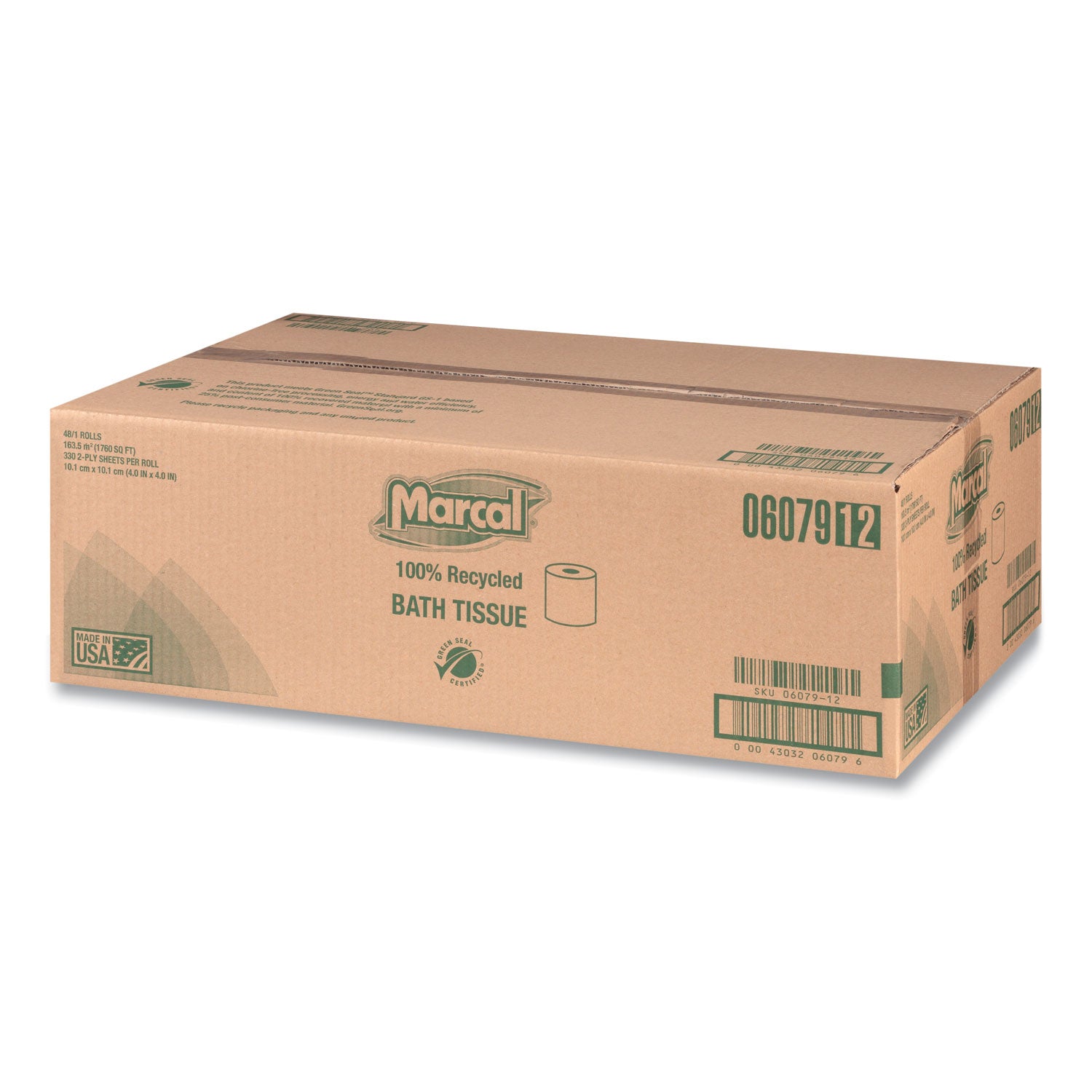 2 Ply - 336 Sheets/Roll - White - 48 / Carton