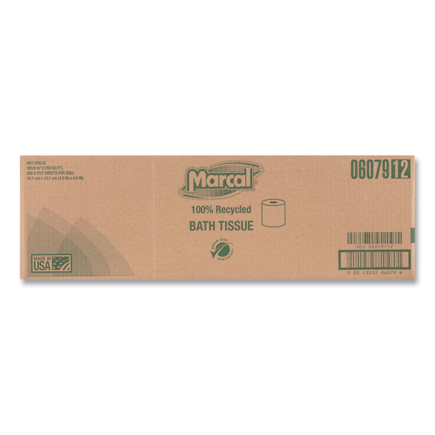 2 Ply - 336 Sheets/Roll - White - 48 / Carton