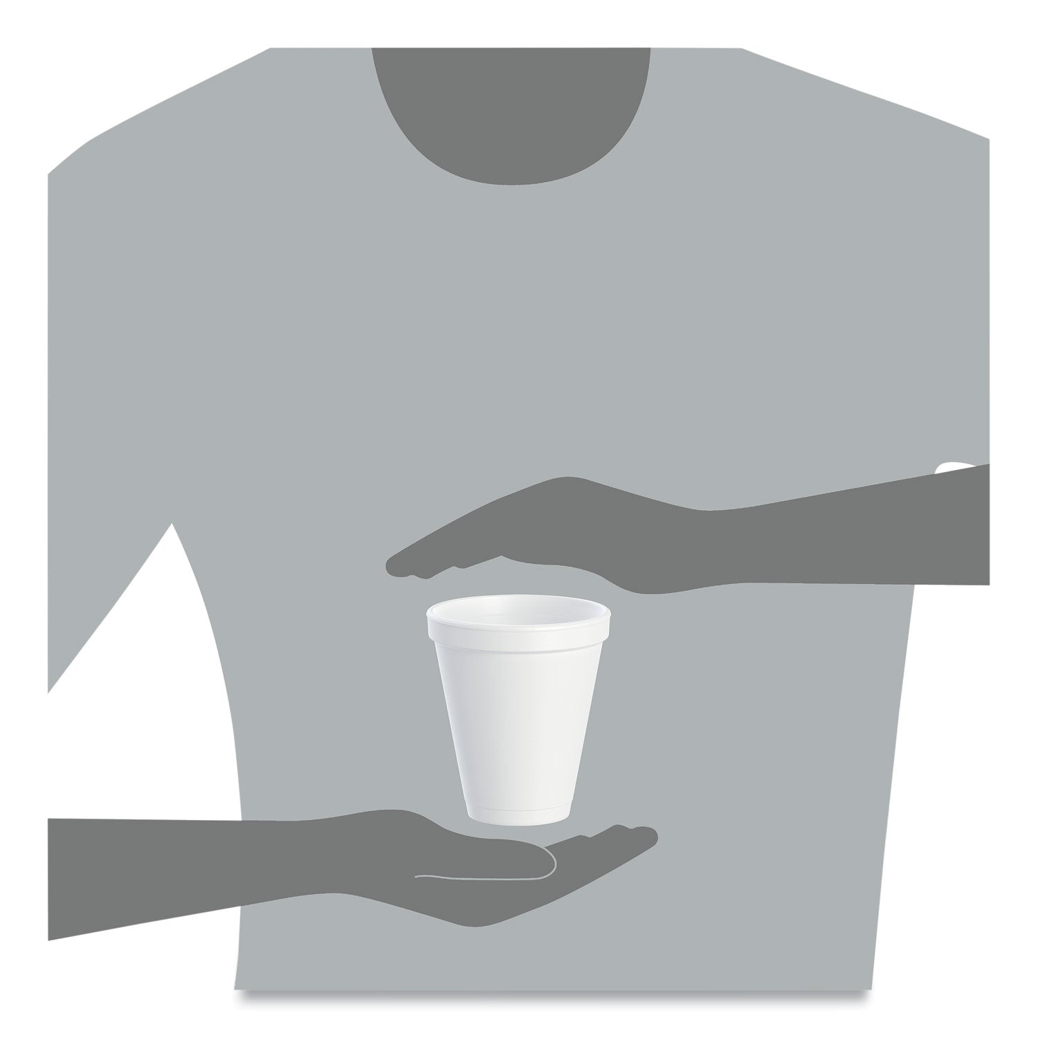 12 fl oz - Round - White - Foam - Beverage, Tea, Coffee, Soft Drink, Juice, Hot Cider, Hot Chocolate, Cappuccino, Cold Drink, Hot Drink - 40/Pack - 25 / Carton