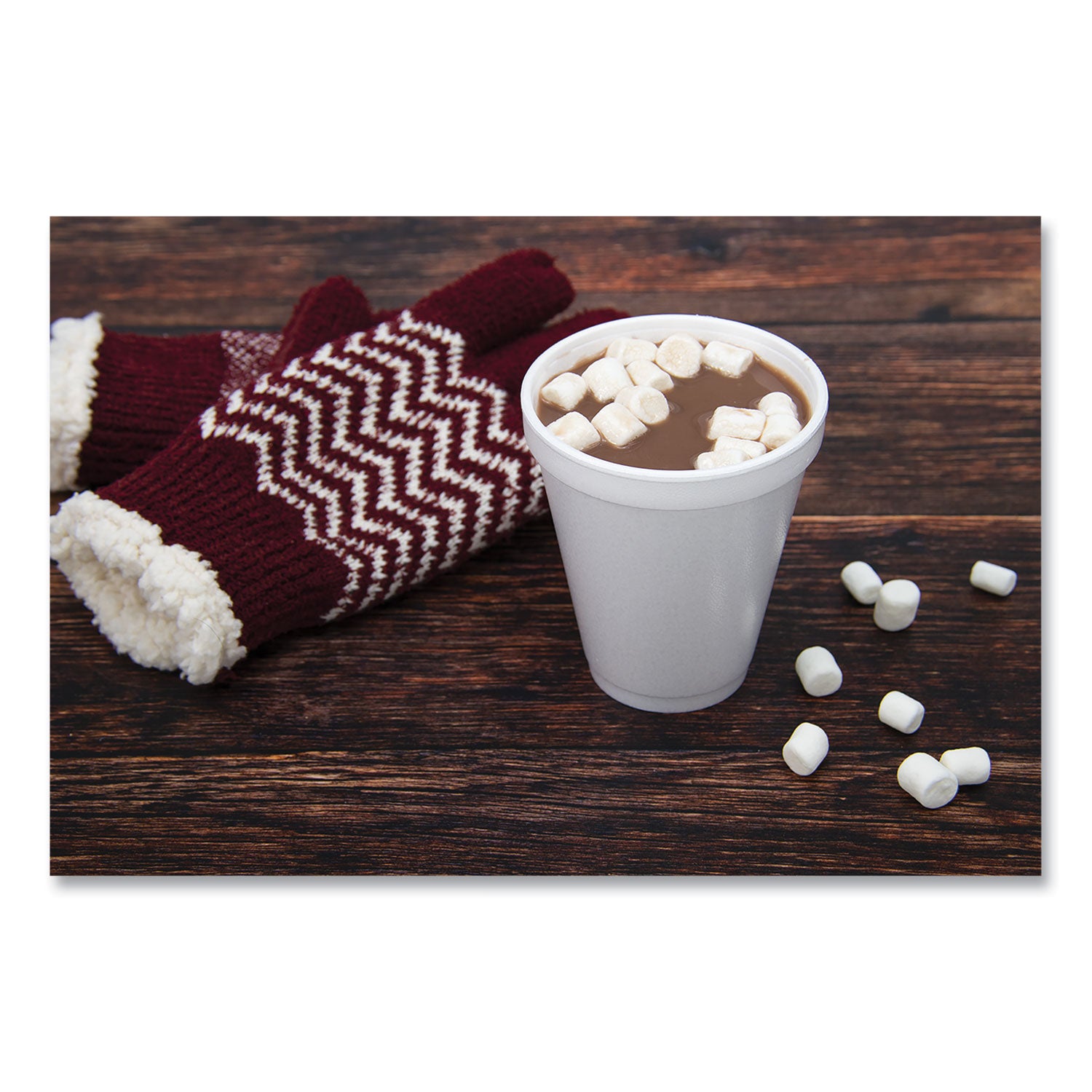 12 fl oz - Round - White - Foam - Beverage, Tea, Coffee, Soft Drink, Juice, Hot Cider, Hot Chocolate, Cappuccino, Cold Drink, Hot Drink - 40/Pack - 25 / Carton