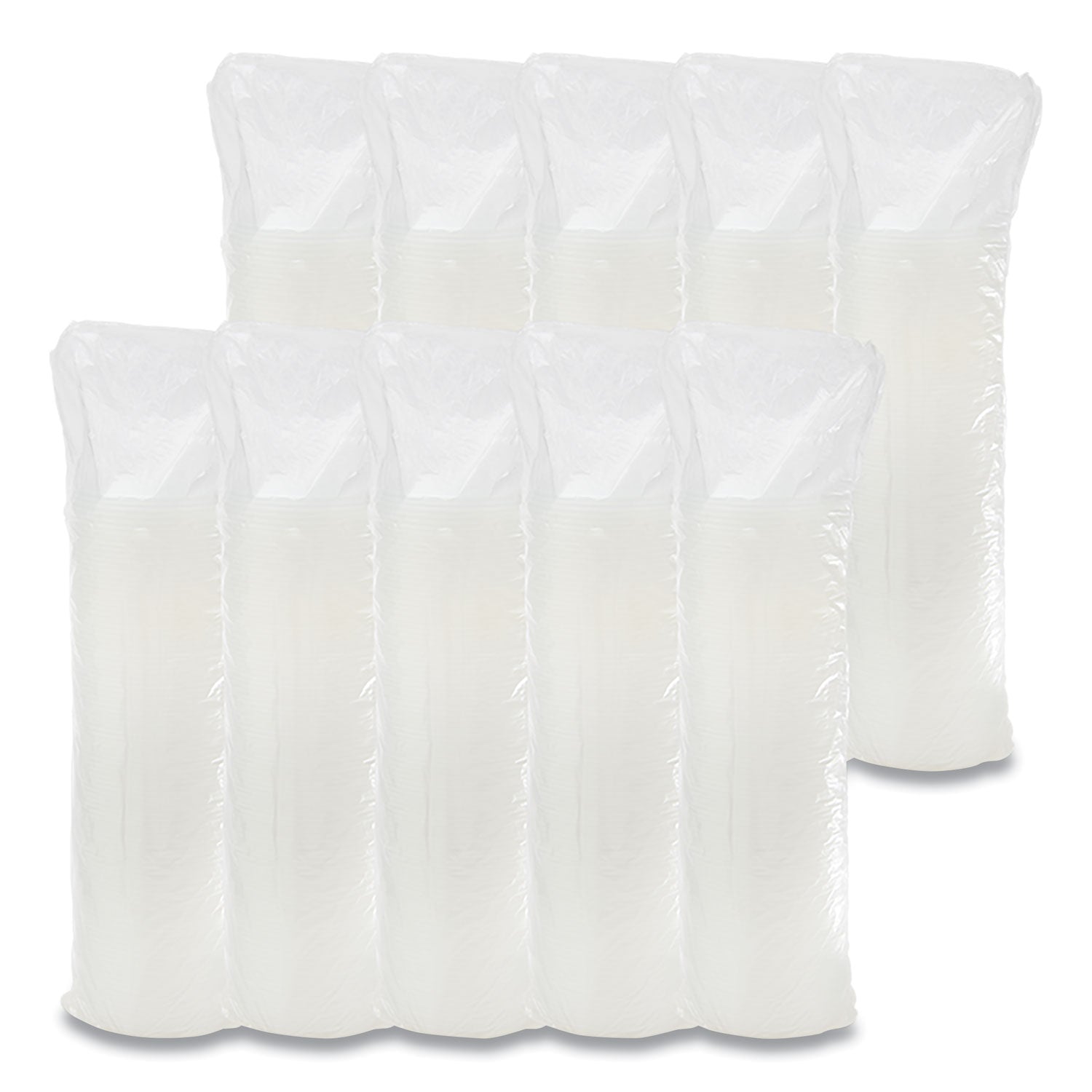 Dart Translucent Slotted Foam Cup Lids - 3.8" Diameter - High Impact Polystyrene (HIPS) - Translucent - 100 / Pack