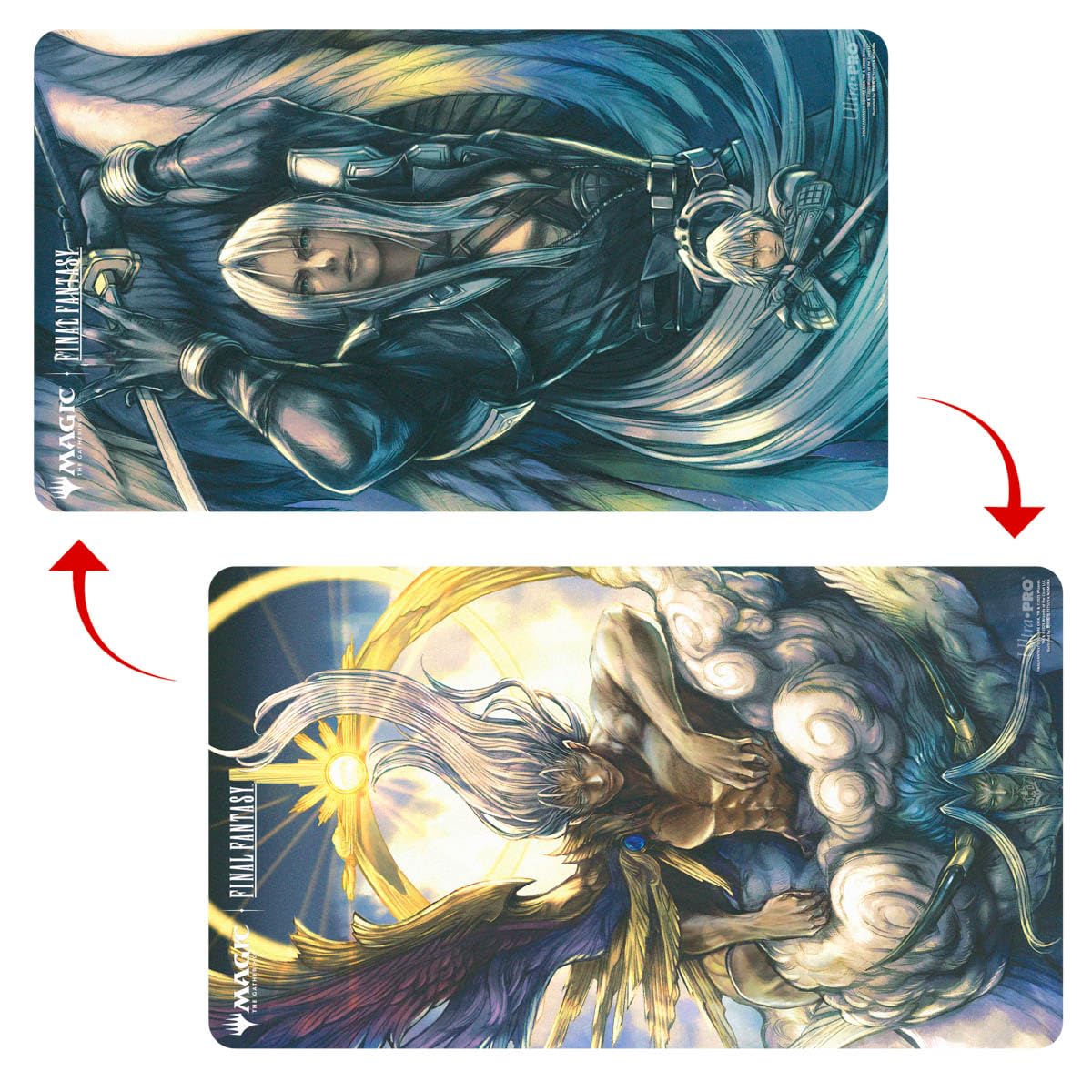 Ultra PRO - Final Fantasy x Universes Beyond Sephiroth 2 Double-Sided Playmat for Magic: The Gathering | Card Game Playmat, Final Fantasy Collectibles, Desk Mat Mousepad