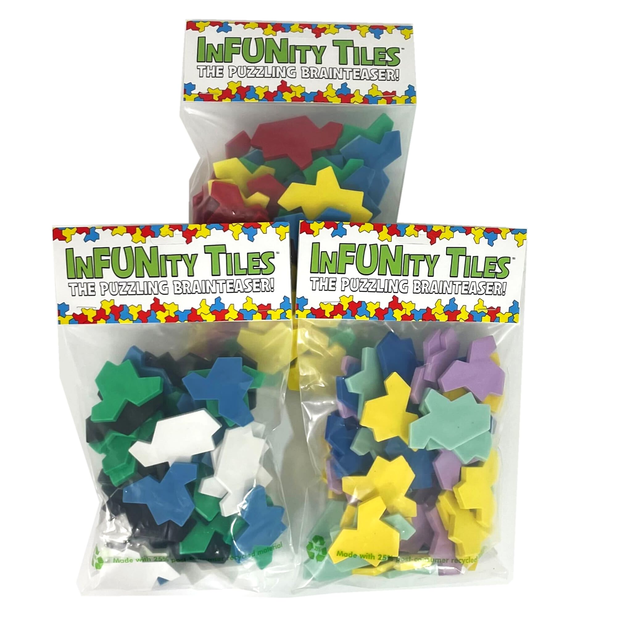 InFUNity Puzzle Pack (Set of 48) Aperiodic Monotile Brain Teaser Puzzle