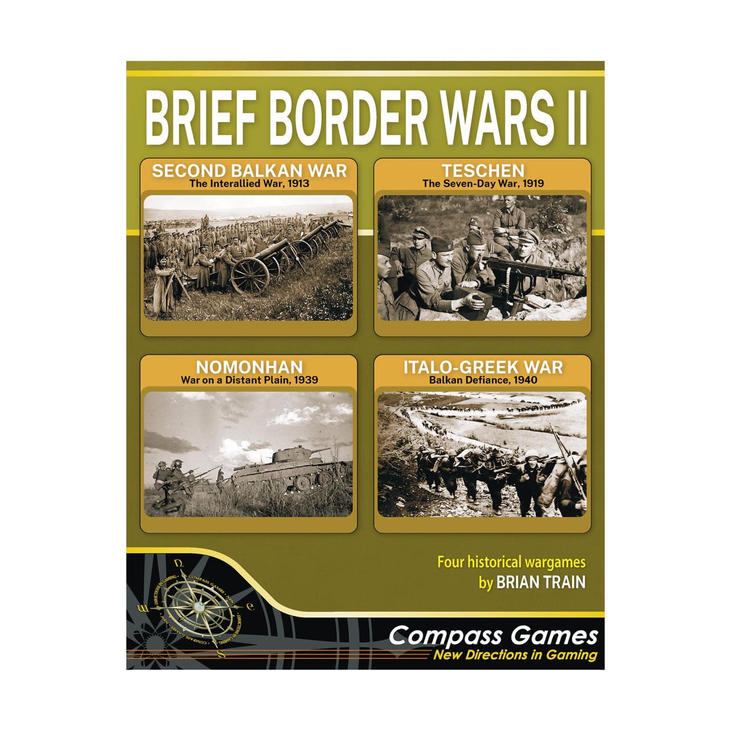 Compass Games Brief Border Wars II, Historical Strategy Board Game for Adults Ages 18+