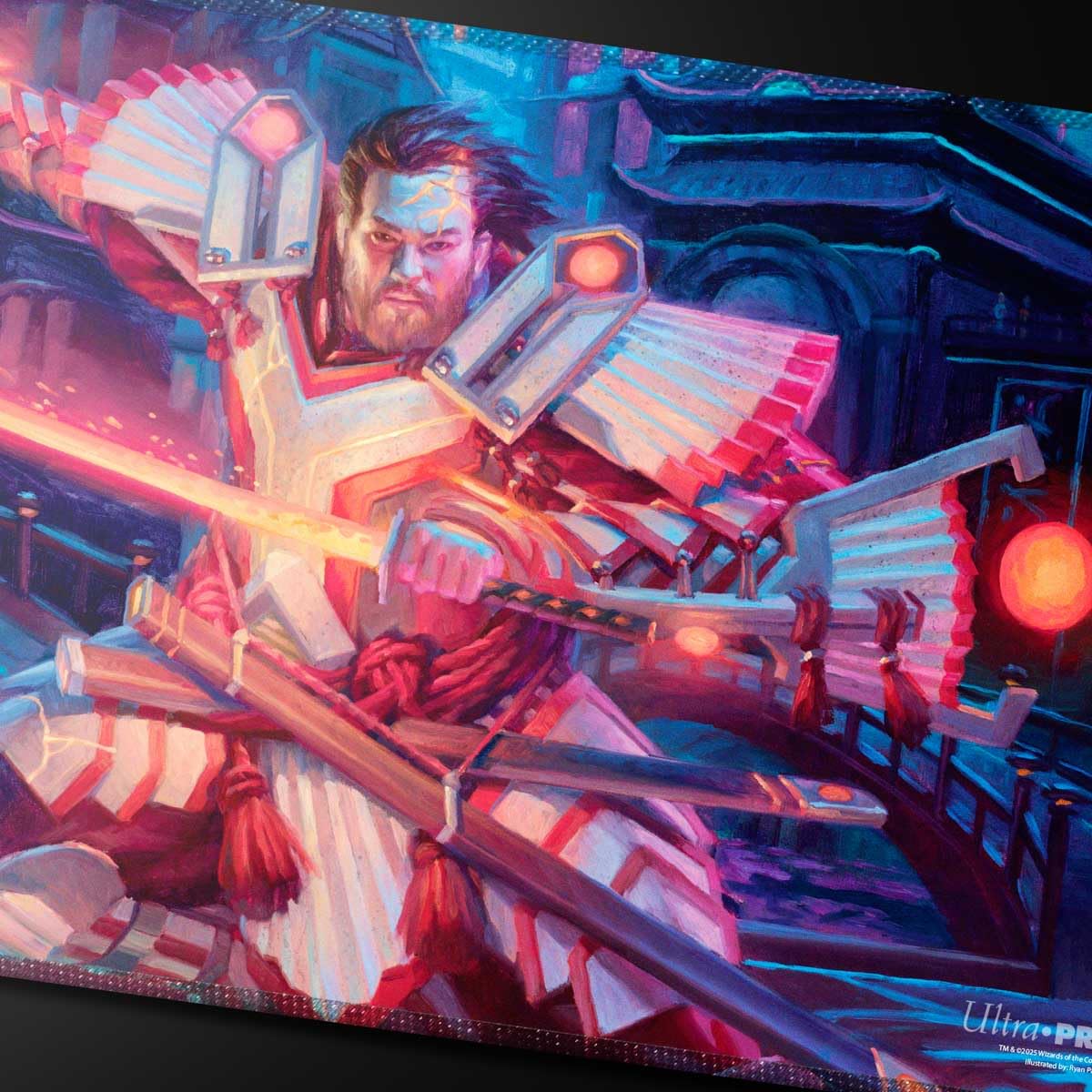 Ultra PRO - Commander Series #5 - Three Color Wedge - The Ur-Dragon Holofoil Playmat for Magic: The Gathering | Use as Mousepad, Desk Mat, Protects MTG Cards During Gameplay Best TCG Essential