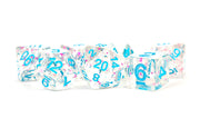 Confetti Dice: Clear 16mm Poly Dice Set
