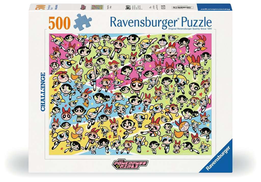 Ravensburger The Powerpuff Girls Challenge – 500 Piece Jigsaw Puzzle | A Nostalgic Cartoon Adventure | Bright & Colorful Puzzle Fun