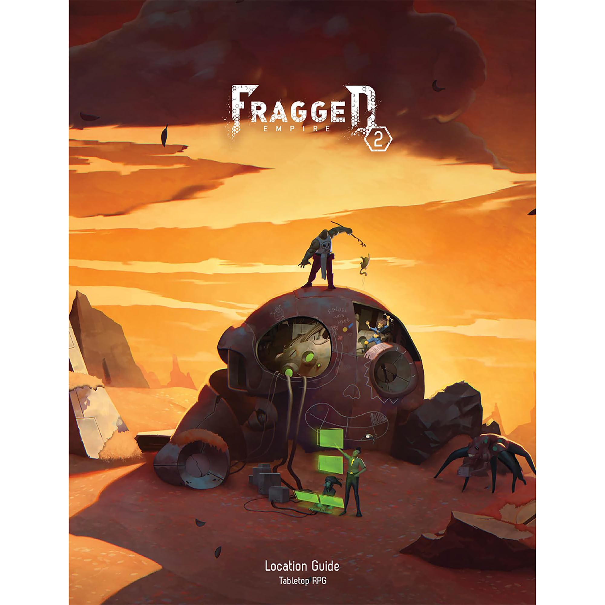 Modiphius: Fragged Empire 2nd Edition: Location Guide - Expansion Book, Hardcover RPG, Full Color, Post-Post-Apocalyptic Sci-Fi Roleplaying