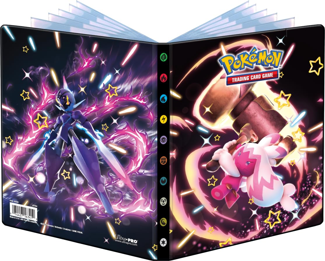 Ultra PRO - 4-Pocket Portfolio for Pokémon Scarlet and Violet - Shiny Tinkaton and Ceruledge, Premium Collectible Trading Card Collector's Essential Storage Solution Organizer