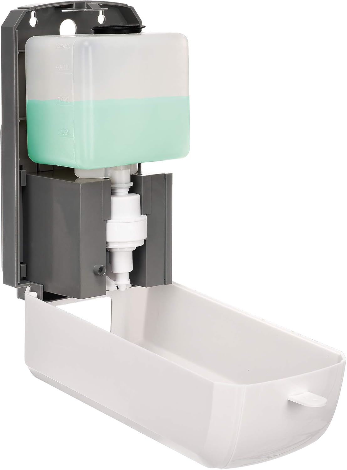 1200 ml. Wall Mount Automatic Foam Hand Sanitizer Soap Dispenser in White (2-Pack)