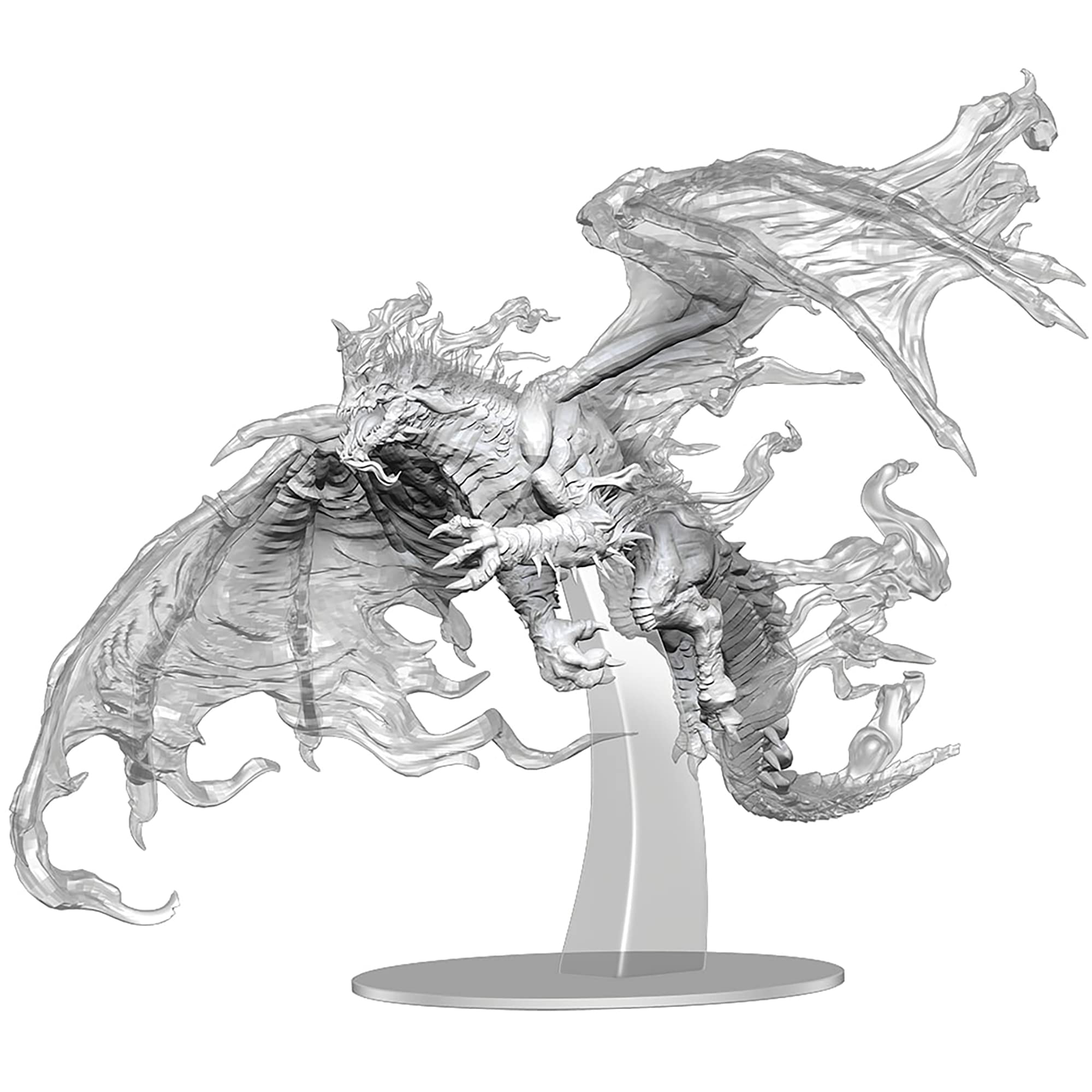 Dungeons & Dragons D&D Nolzur's Marvelous Miniatures: Adult Blue Shadow Dragon - Unpainted RPG Figure, Display Or Use with Your Tabletop Roleplaying Games